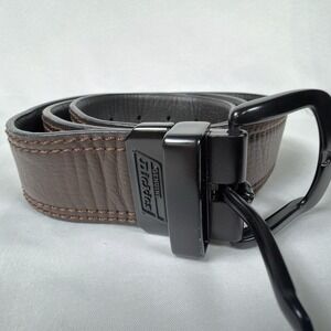 Dickies Brown Belt Leather Belt Size 38/95 Black Buckle